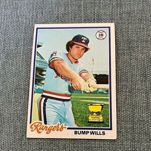 1978 Topps Texas Rangers Baseball Card Trading Card
